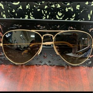 Ray-Ban Aviator - Gold Frame, Brown Gradient